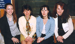 Do finle soute Lady Radio 2000 postoupily (zleva): Barbora Klrov, Lenka Kudrlikov, Michaela Likov a Jarmila Koublov