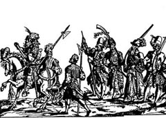 Lancknechti a oldnsk vojsko v 16. stolet. Devoez Josta Ammana z roku 1573
