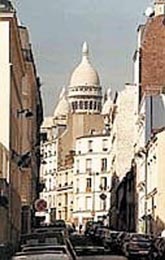 Paskmu Montmartru vvod Sacre Coeur