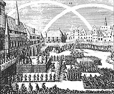 Trestu Jchym Ondej lik neunikl. Na Staromstskm nmst byl 21. ervna 1621 popraven jako prvn