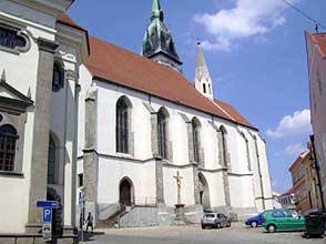 Probotsk kostel Nanebevstoupen Panny Marie v Jindichov Hradci - od roku 1633 "pracovit" Adama Michny