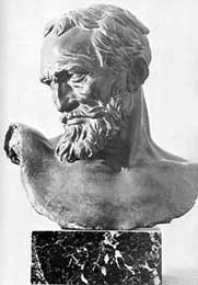 Michelangelo - bronzov busta sochae Edmonda Pratiho