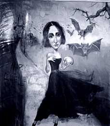 Mary Shelleyov na postmodernm portrtu Garyho Pattersona a Marion Barnesov