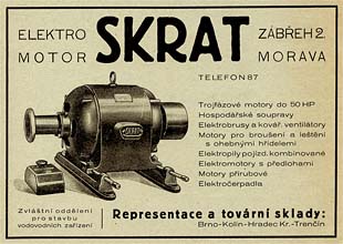 Stdav motor firmy Skrat