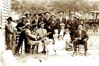 et muzikanti z texask Dubiny kolem roku 1908