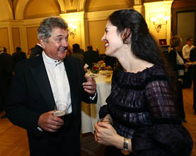 fdirigent SORu Vladimr Vlek s jednou z nejvtch hvzd Rozhlasovho podzimu - mladikou Sophi Jaff