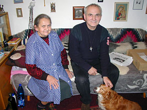 František Lizna s hospodyní Josefkou, která ho neopouštěla ani v nejtěžších dobách