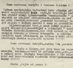 Anonymn dopisy a toky eskch faist v protektortnm tisku, nedln soust ivota vznanho dirigenta