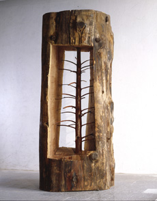 Giuseppe Penone: Albero-Porta, 19931995, cedrov devo, 250 x 120 x 120 cm