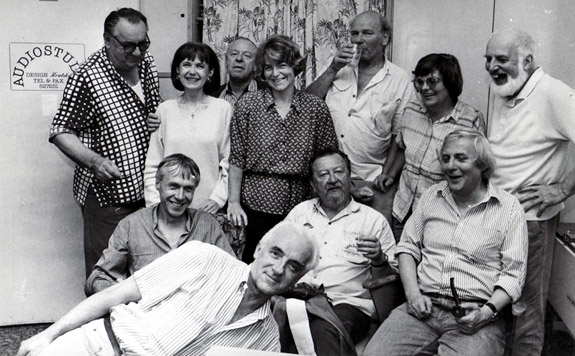 S kolegy v Audiostudiu v roce 1994