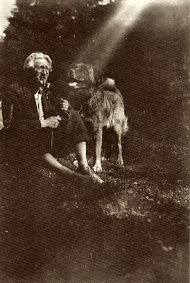 Josef Vchal se psem Tarzanem na Slovensku v roce 1930